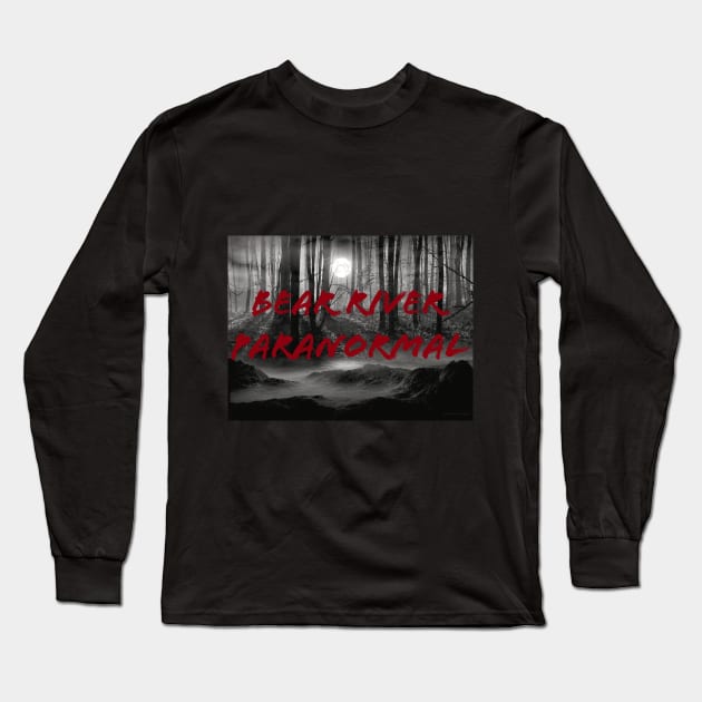 Our foggy type BRP Logo Long Sleeve T-Shirt by Bear River Paranormal